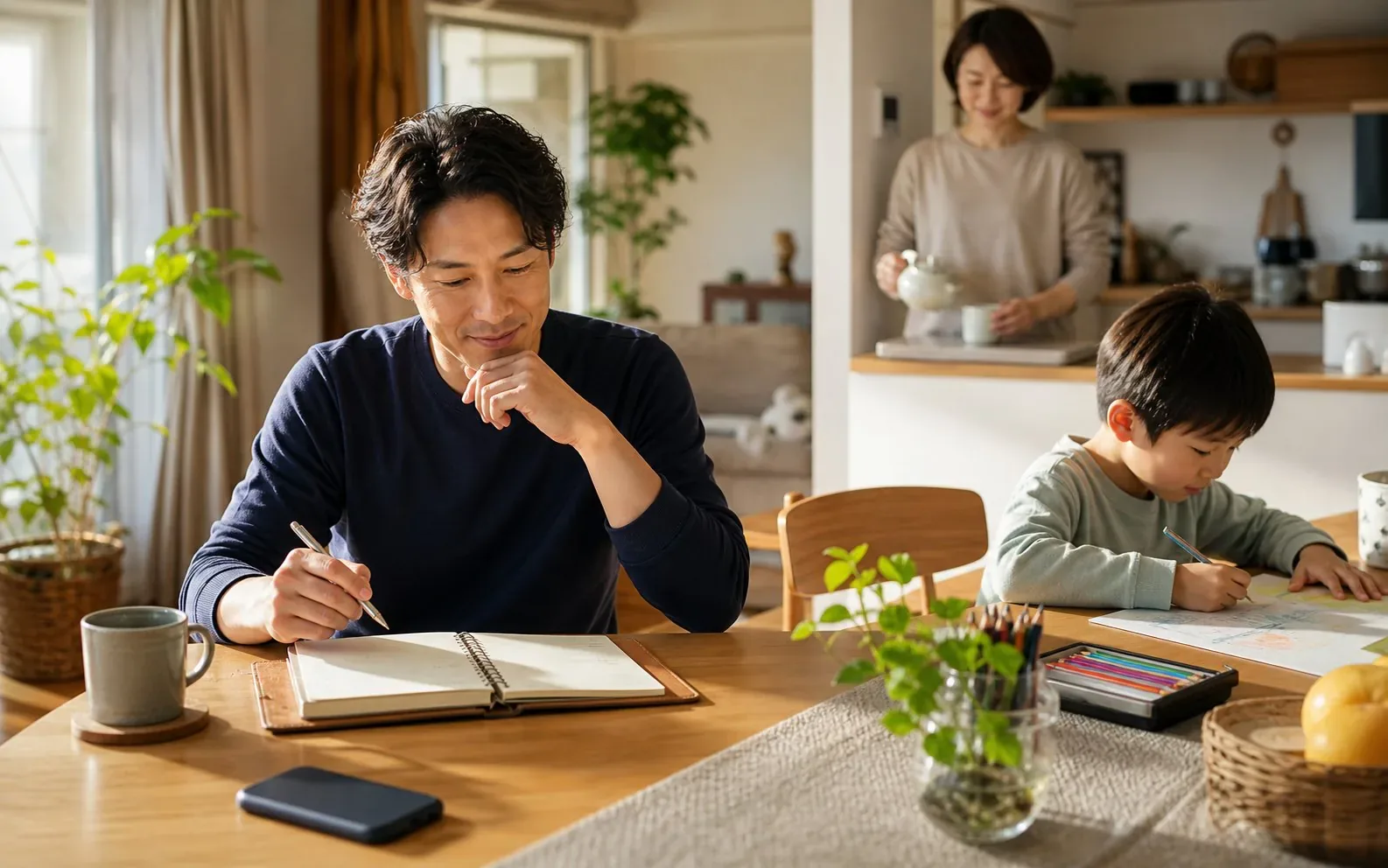 生活を崩さず落ち着いて相場に向き合うイメージ